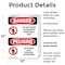 Signmission Do Not Enter Authorized Only Bilingual Danger Sign, Plastic, 10in W x 14in L, 2PK OS-2PACK-DS-P-1014-VS-1144 - alternate 7